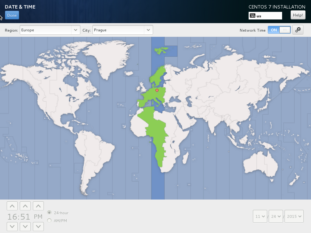 Instalace CentOS 7 TvujWeb.CZ nápověda
