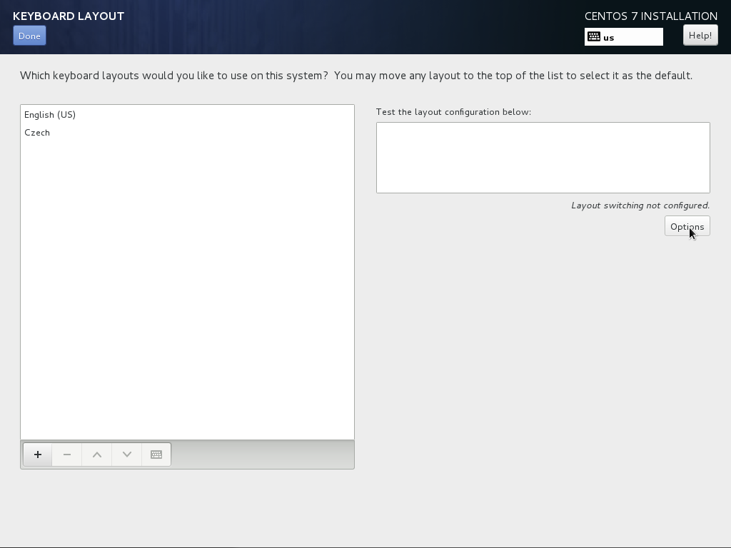 Instalace CentOS 7 TvujWeb.CZ nápověda