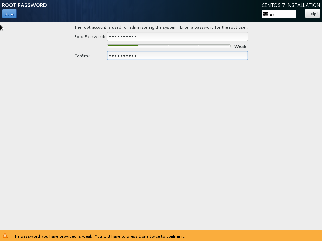 Instalace CentOS 7 TvujWeb.CZ nápověda