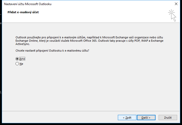Tvujweb.cz Nápověda - Nastavení IMAP pro Outlook 2016 Tvujweb.cz Nápověda - Nastavení IMAP pro Outlook 2016