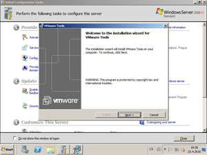 WWW.TVUJWEB.CZ - Nápověda<br>VPS - Virtuální privátní servery na technologii VMware ESXi<br> Instalace vmware-tools pro Windows 2008