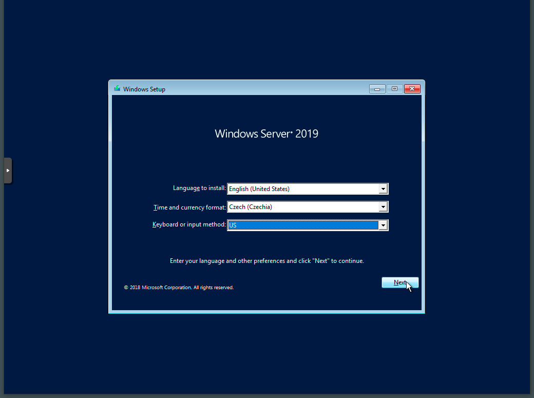 TvujWeb.cz VPS - Nápověda - Windows Server 2019 - část1 - VirtIO