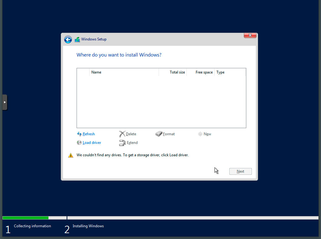 TvujWeb.cz VPS - Nápověda - Windows Server 2019 - část1 - VirtIO