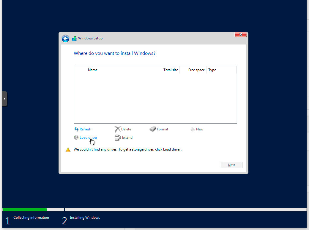 TvujWeb.cz VPS - Nápověda - Windows Server 2019 - část1 - VirtIO