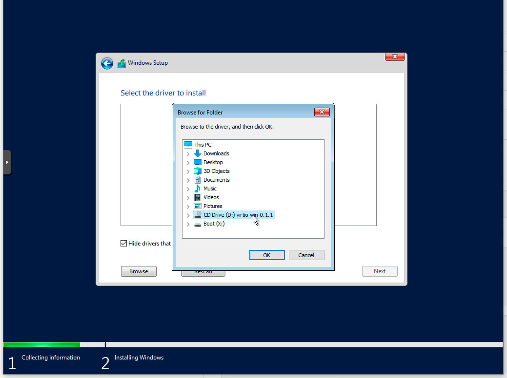 TvujWeb.cz VPS - Nápověda - Windows Server 2019 - část1 - VirtIO