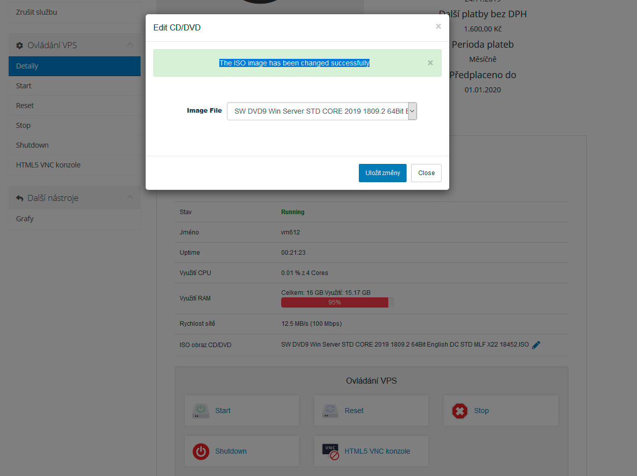 TvujWeb.cz VPS - Nápověda - Windows Server 2019 - část1 - VirtIO