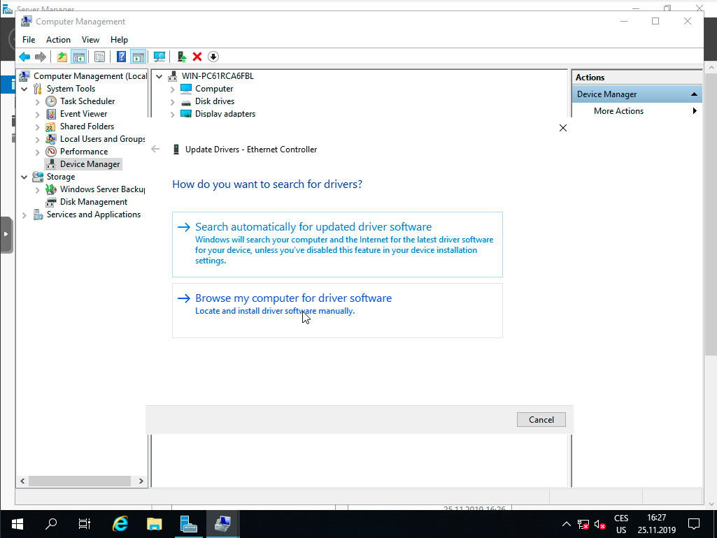 TvujWeb.cz VPS hosting- Windows Server 2019 nápověda