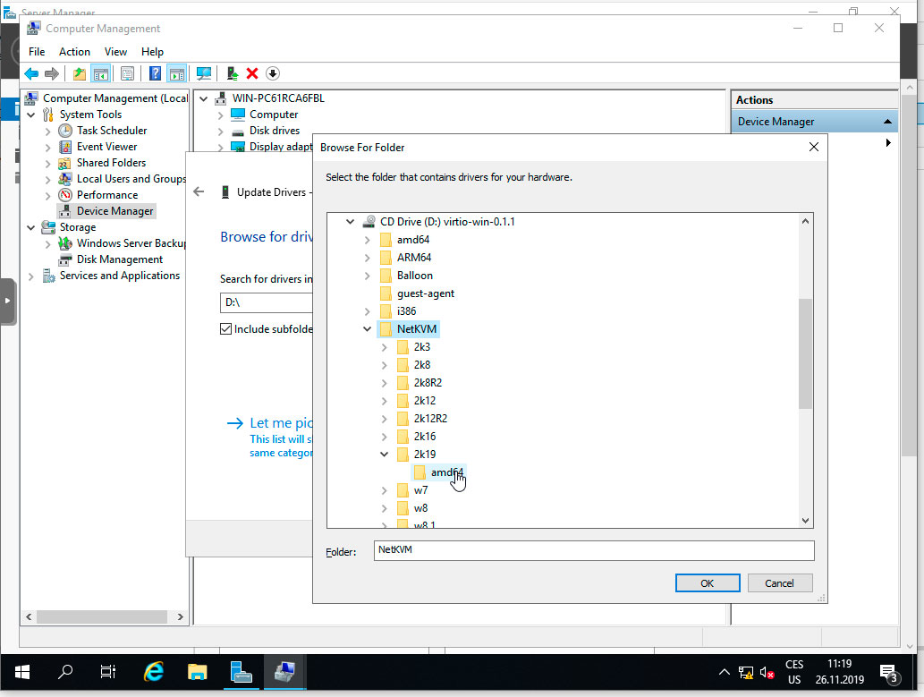 TvujWeb.cz VPS hosting- Windows Server 2019 nápověda
