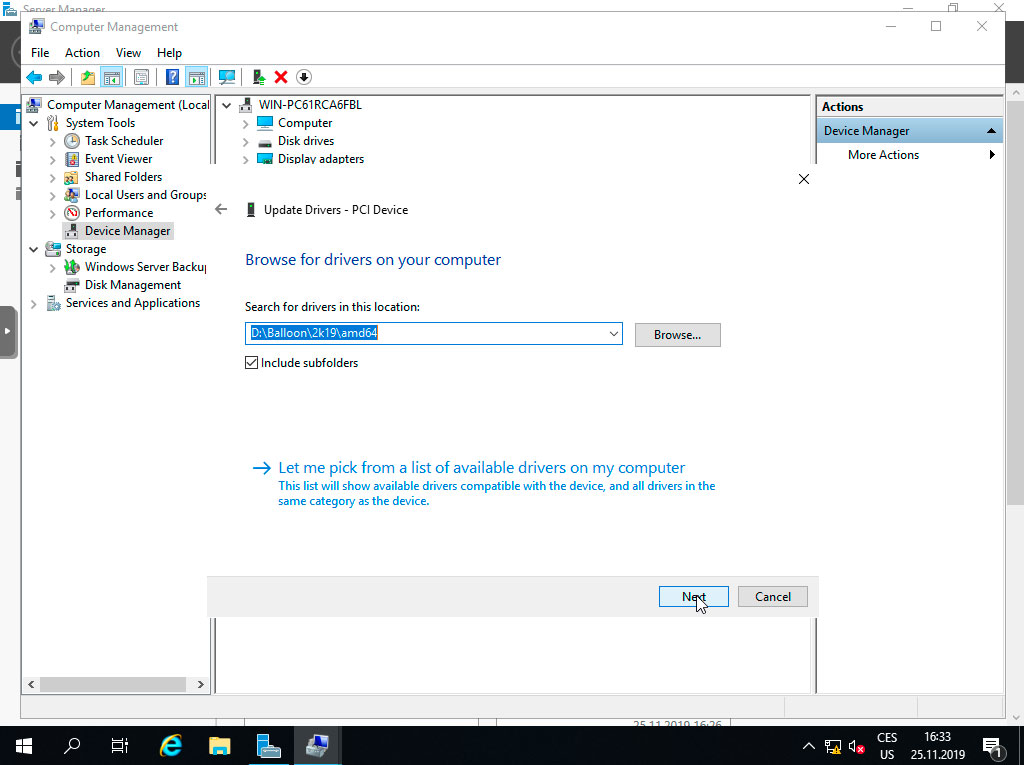 TvujWeb.cz VPS hosting- Windows Server 2019 nápověda