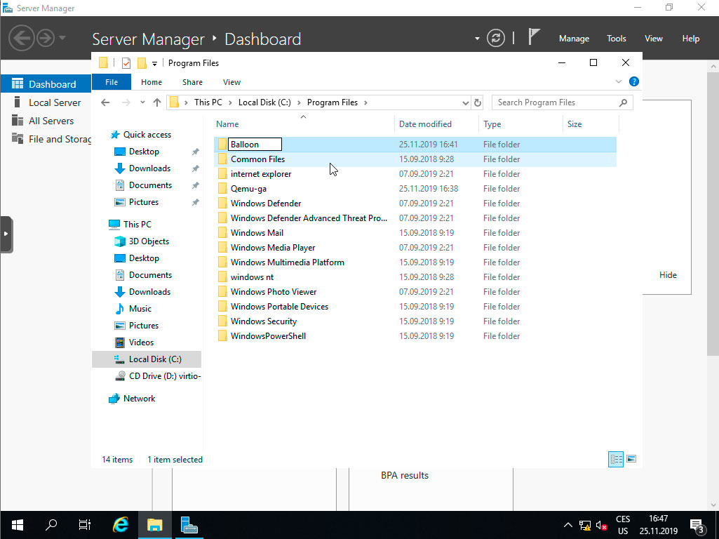 TvujWeb.cz VPS hosting- Windows Server 2019 nápověda