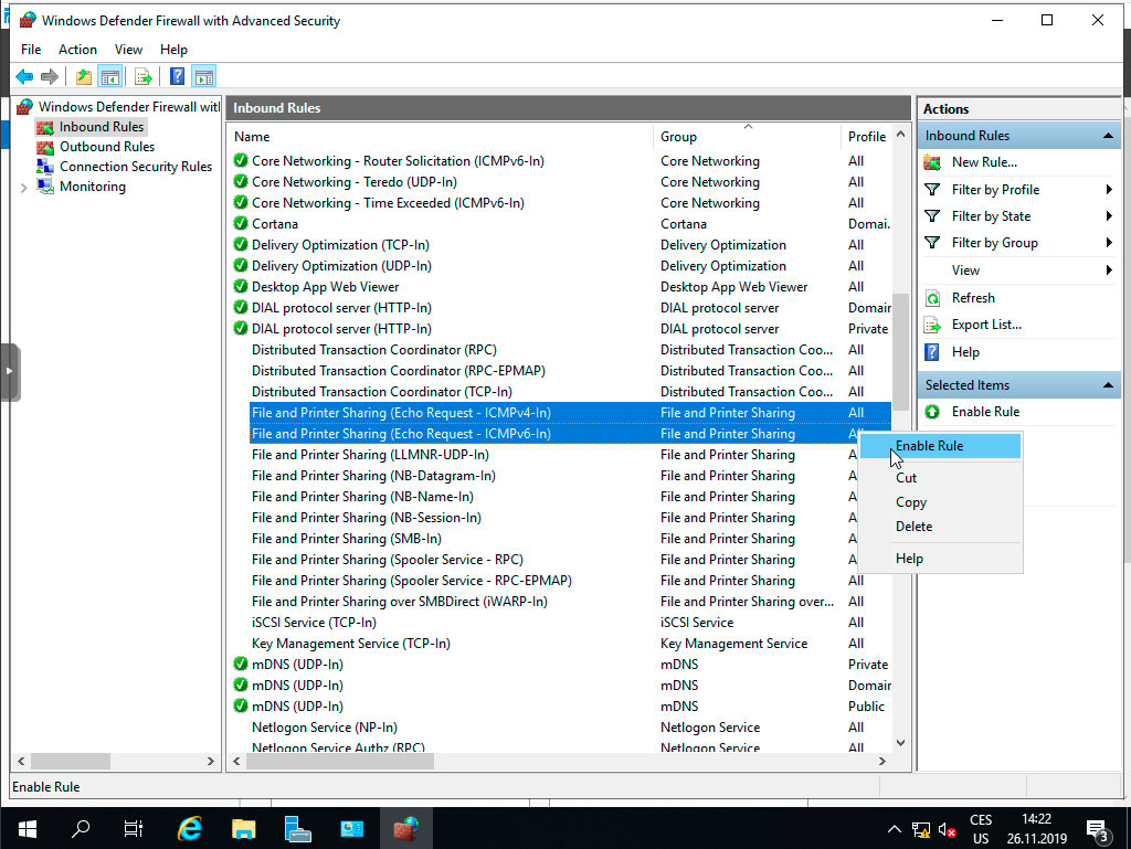 TvujWeb.cz VPS hosting- Windows Server 2019 nápověda
